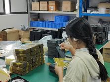 Packing department preparing export cartons