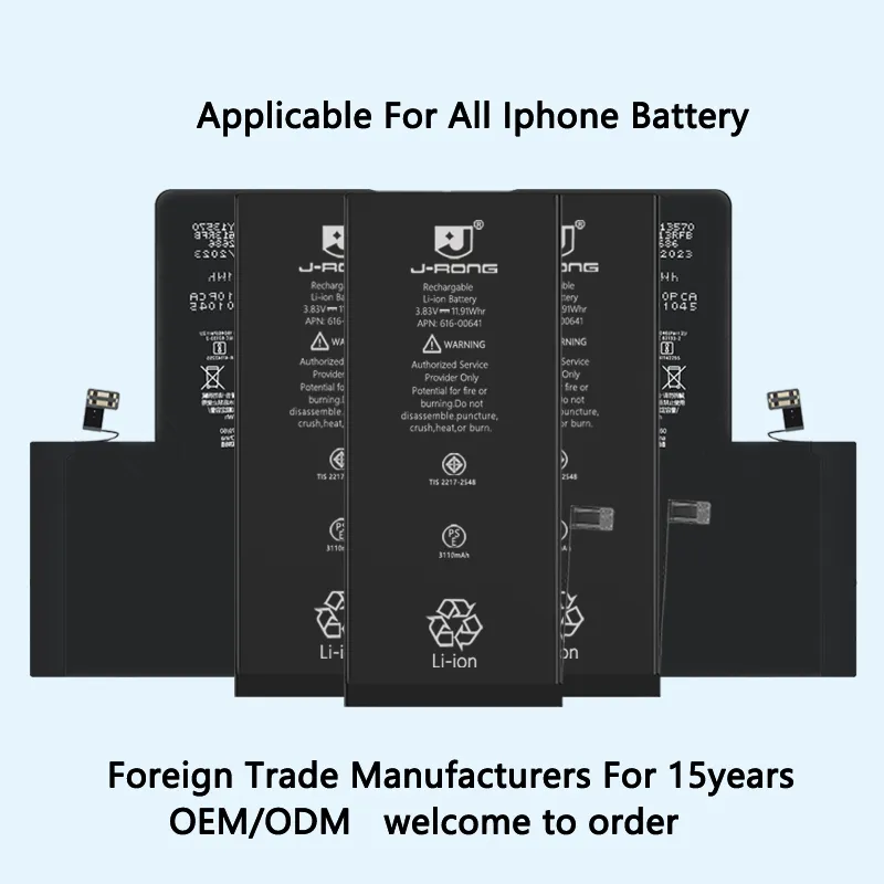 Premium Lithium Battery for iPhone 6 – 15 Series — 12 Months Warranty